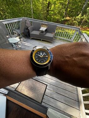 Black and Yellow Men's Sport Watch